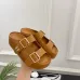 Chanel shoes for Women's Chanel slippers Flat Sandals for women Lola Cruz in leather Heel height:4.5cm Black/Brown/White #B54124