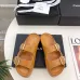 Chanel shoes for Women's Chanel slippers Flat Sandals for women Lola Cruz in leather Heel height:4.5cm Black/Brown/White #B54124