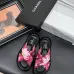 Chanel shoes for Women's Chanel slippers Lambskin Cc Chain Thong Sandal #B54136