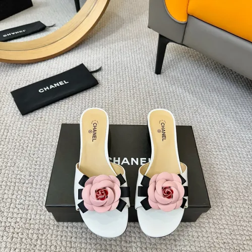 Chanel shoes for Women's Chanel slippers White/Pink/Black/Brown #B47651