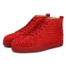 Christian Louboutin 2020 NEW mens red bottoms designer shoes spike suede leather men women flat fashion luxury casual shoes party lovers sneakers 36-47 with BOX #99896750