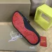 Christian Louboutin CL Men Women's Slippers Black/White #B51593