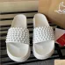 Christian Louboutin CL Men Women's Slippers Black/White #B51593