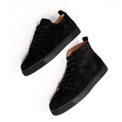 Christian Louboutin Louis Orlato Suede Low/High Top Sneakers Black #999929915