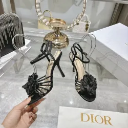 Dior Spring Summer New High-Heel 7.5 cm Sandals Butterfly Floral Design #B63458 Dior Spring Summer New High-Heel 7.5 cm Sandals Butterfly Floral Design #B63458