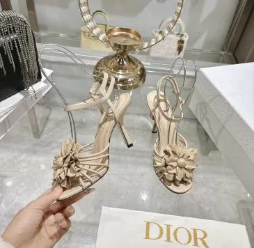 Dior Spring Summer New High-Heel 7.5 cm Sandals Butterfly Floral Design #B63459 Dior Spring Summer New High-Heel 7.5 cm Sandals Butterfly Floral Design #B63459