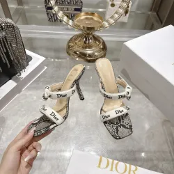 Snake Print Dior Style High Heel Mule Sandals for Women 8.5cm #B63460 Snake Print Dior Style High Heel Mule Sandals for Women 8.5cm #B63460