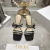 Snake Print Dior Style High Heel Mule Sandals for Women 8.5cm #B63461