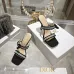 Snake Print Dior Style High Heel Mule Sandals for Women 8.5cm #B63461