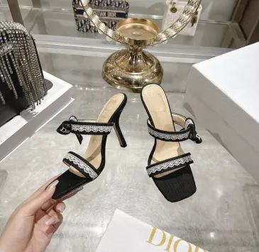 Snake Print Dior Style High Heel Mule Sandals for Women 8.5cm #B63461 Snake Print Dior Style High Heel Mule Sandals for Women 8.5cm #B63461