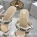 Snake Print Dior Style High Heel Mule Sandals for Women 8.5cm #B63462