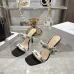 Snake Print Dior Style High Heel Mule Sandals for Women 8.5cm #B63463
