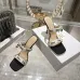 Snake Print Dior Style High Heel Mule Sandals for Women 8.5cm #B63463