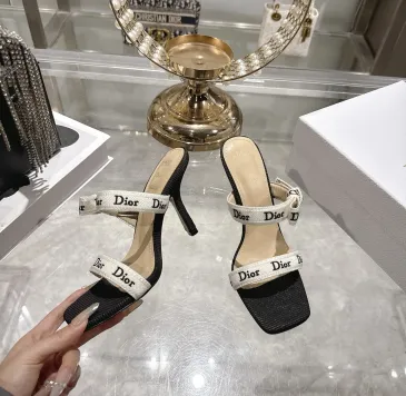 Snake Print Dior Style High Heel Mule Sandals for Women 8.5cm #B63463 Snake Print Dior Style High Heel Mule Sandals for Women 8.5cm #B63463