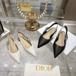 Dior Shoes Dior pointed toe flat high heel sandals #B53124