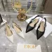 Dior Shoes Dior pointed toe flat high heel sandals #B53124
