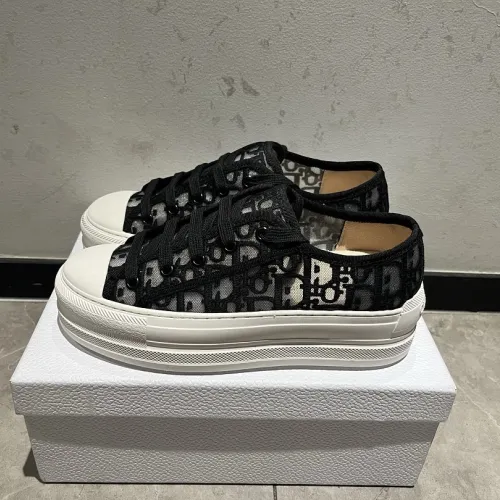Dior Style Oblique Embroidered Sneakers Mesh Breathable Women Shoes #B66190