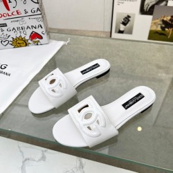 DG Women White slippers sandals #9999924167