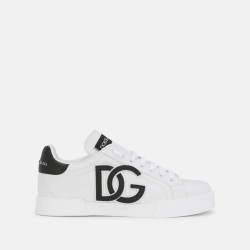 Dolce x Gabbana calfskin portofino sneakers with logo #9999928959