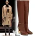 Fendi Women's Knee   High Boots  Iconic FF Monogram with Gold Heel Detail for Luxury Fashion Lovers #B56268