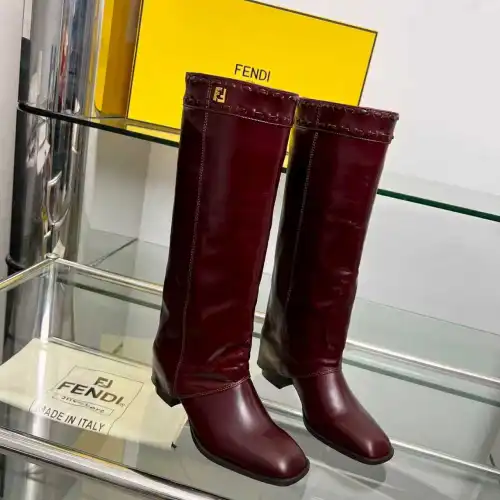 Fendi shoes for Fendi Boot for women heel height:7cm #B58265