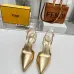 Fendi First shoes for Fendi High-heeled shoes for women Heel height 8.5cm  (Gold/Brown/White/Black/Silver) #999934053