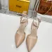 Fendi First shoes for Fendi High-heeled shoes for women Heel height 8.5cm  (Gold/Brown/White/Black/Silver) #999934053