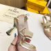 Fendi Slingback Hummingbird High Heels Mesh Embroidery High Heel Shoes #999934051