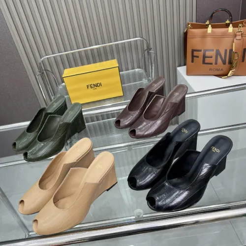Fendi shoes for Fendi High-heeled shoes for women #B52387