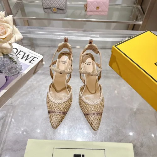 Fendi shoes for Fendi High-heeled shoes for women #B61799