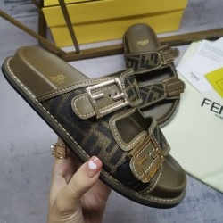 Fendi slippers Fendi Sandals Unisex (8 Colors) #999936276