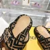 Fendi shoes for women Mauve black FF jacquard velvet slides #B48865