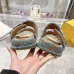 Fendi shoes for women Mauve blue FF jacquard velvet slides #B48864