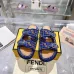 Fendi shoes for women Mauve purple FF jacquard velvet slides #B48866