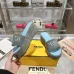 Fendi shoes women FF denim flatform slides Blue #B48871