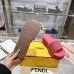 Fendi shoes women FF denim flatform slides Pink #B48869