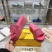 Fendi shoes women FF denim flatform slides Pink #B48869