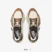 Fendi Flow Trainers Brown FF jacquard and beige leather low-tops #B61120