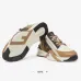 Fendi Flow Trainers Brown FF jacquard and beige leather low-tops #B61120