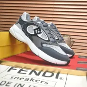 Fendi shoes for Men's Fendi Low-Top Sneakers Grey #B52926