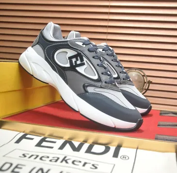Fendi shoes for Men's Fendi Low-Top Sneakers Grey #B52926