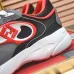 Fendi shoes for Men's Fendi New Domino Sneakers Grey/Red #B52927