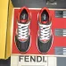 Fendi shoes for Men's Fendi New Domino Sneakers Grey/Red #B52927