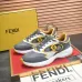 Fendi shoes for Men's Fendi New Domino Sneakers Grey/Yellow #B52928