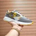 Fendi shoes for Men's Fendi New Domino Sneakers Grey/Yellow #B52928