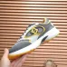 Fendi shoes for Men's Fendi New Domino Sneakers Grey/Yellow #B52928