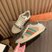 2022 chip version GUCCI small dirty shoes women's leather retro shoes color-blocking old flowers do old dirty shoes casual shoes #99920574