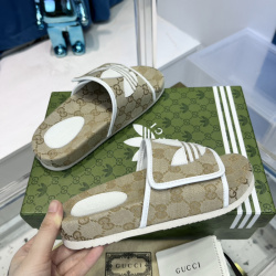 Couple ×Adidas new joint Slippers Light Brown thickness of sole 3.5CM #99921547
