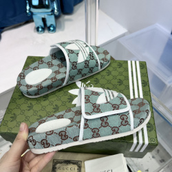 Couple ×Adidas new joint Slippers  light green thickness of sole 3.5CM #99921546