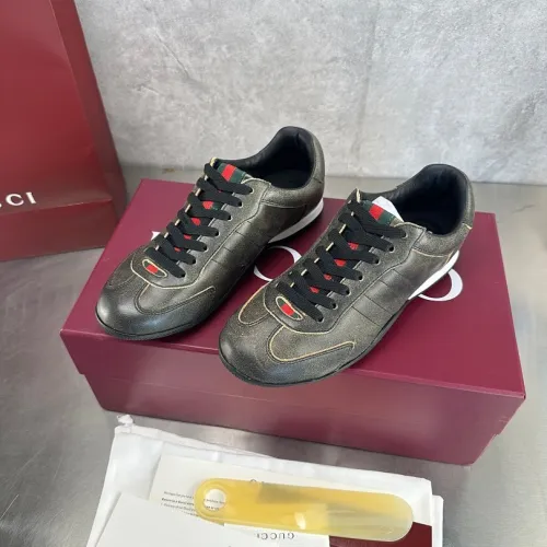 Gucci Men's Shift Series Retro Suede and Tech Fabric Sneakers #B66075